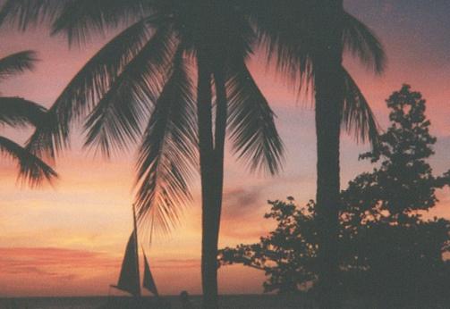 Sunset at Manchebo Beach Resort