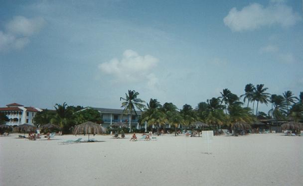 The resort from the beach